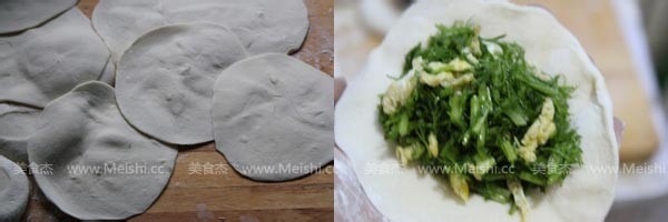 茴香苗鸡蛋包子