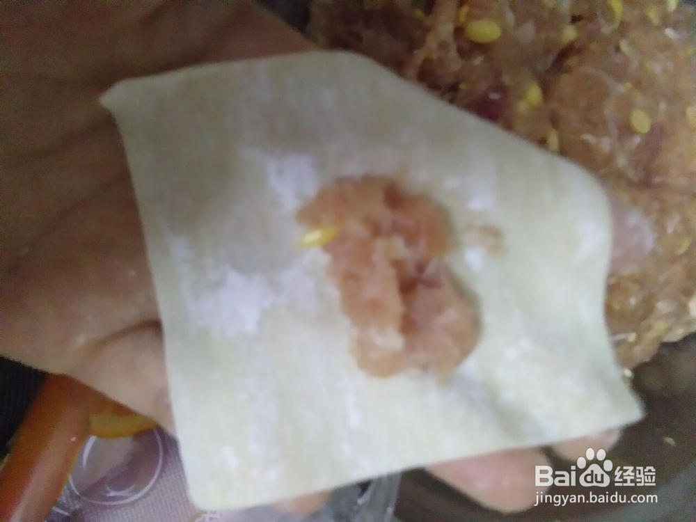 简单的家常包馄饨法（懒人包馄饨）
