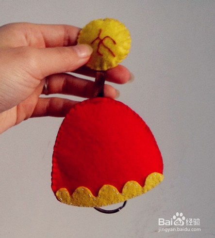 爱上不织布：[6]diy 福气娃娃 钥匙包