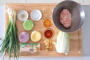 三色白菜猪肉水饺