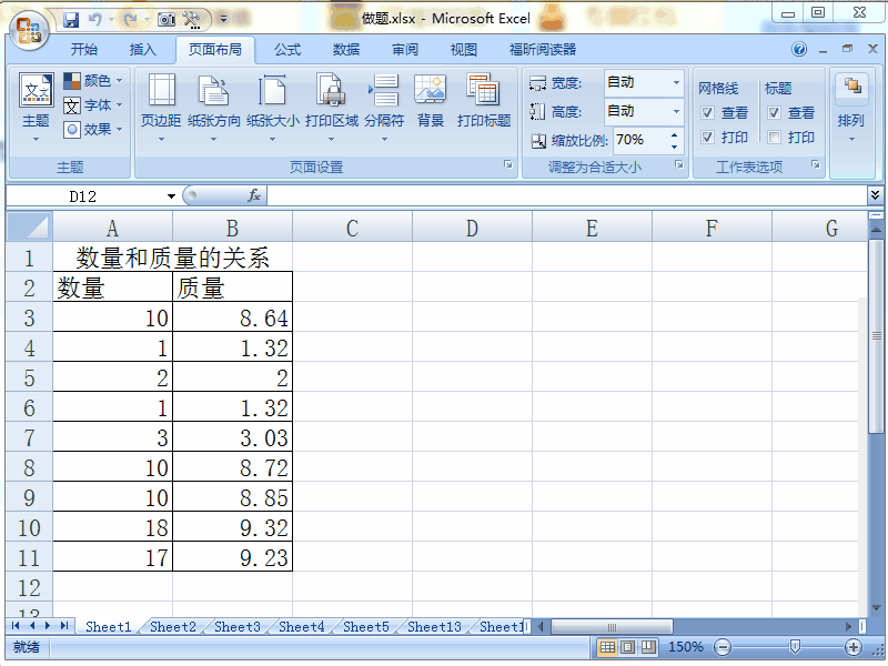 Excel 2007如何调整列宽和行高