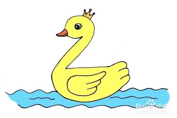 “大黄鸭”怎么画
