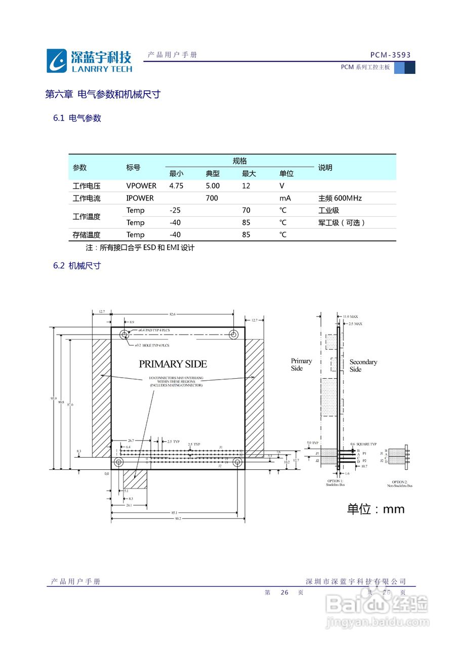 深蓝宇PCM-3593工业主板用户手册:[3]