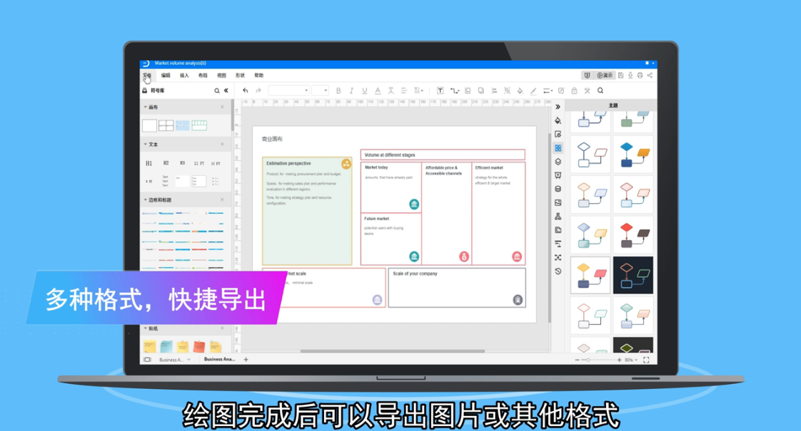 商业画布怎么画