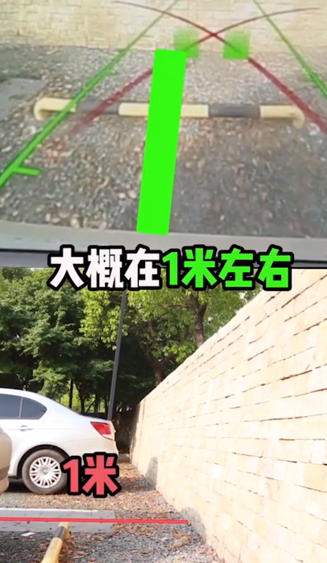 怎样根据倒车影像来判断倒车位置?