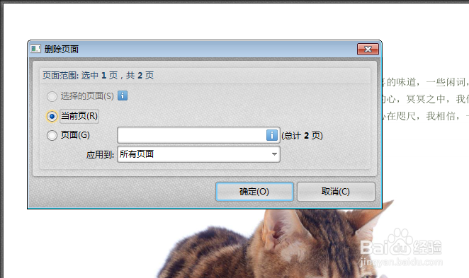 如何删除PDF文档中的一个页面
