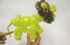 魔法气球造型系列之卡通气球狮子(下)