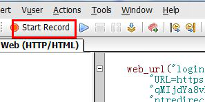Loadrunner 11组件之Vuser录制脚本常用设置