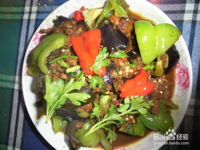 美味的肉末茄子