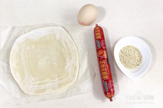 简单好吃的香肠飞饼卷
