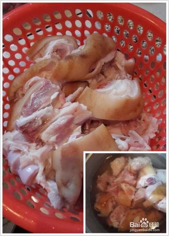 美容养颜：红枣花生猪蹄汤