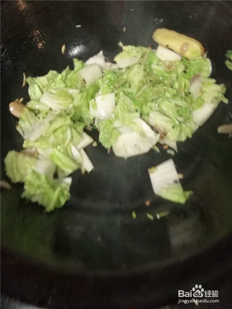 肉汤素炒白菜片