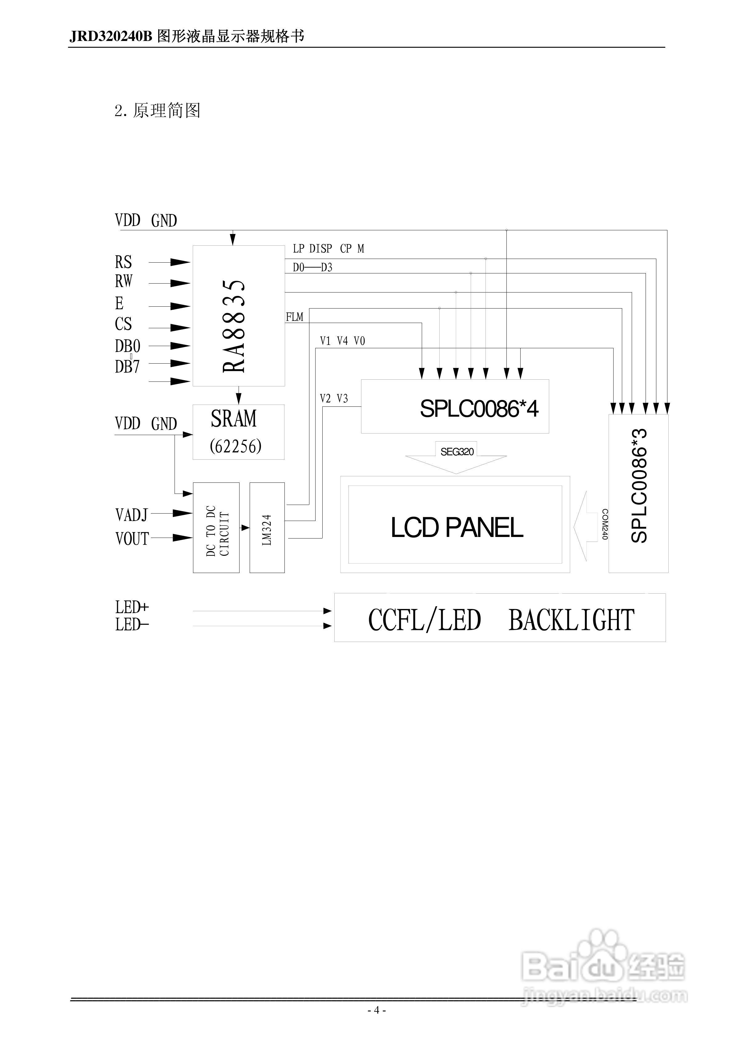 液晶显示模块JRD320240B系列使用手册:[1]