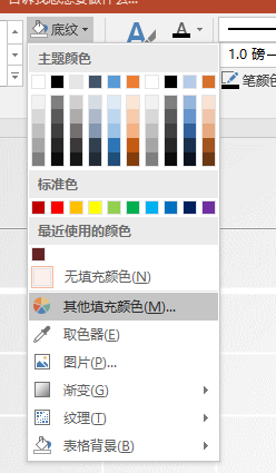 PPT插入表格和填充表格背景步骤