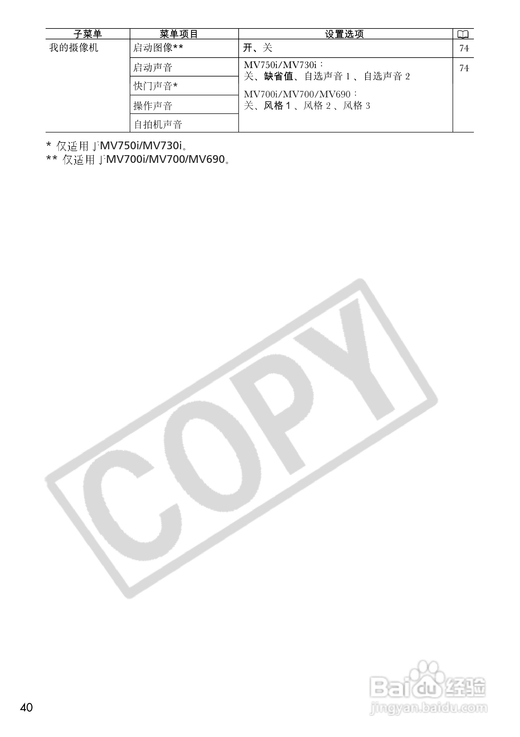 佳能MV700i数码摄像机使用说明书:[4]