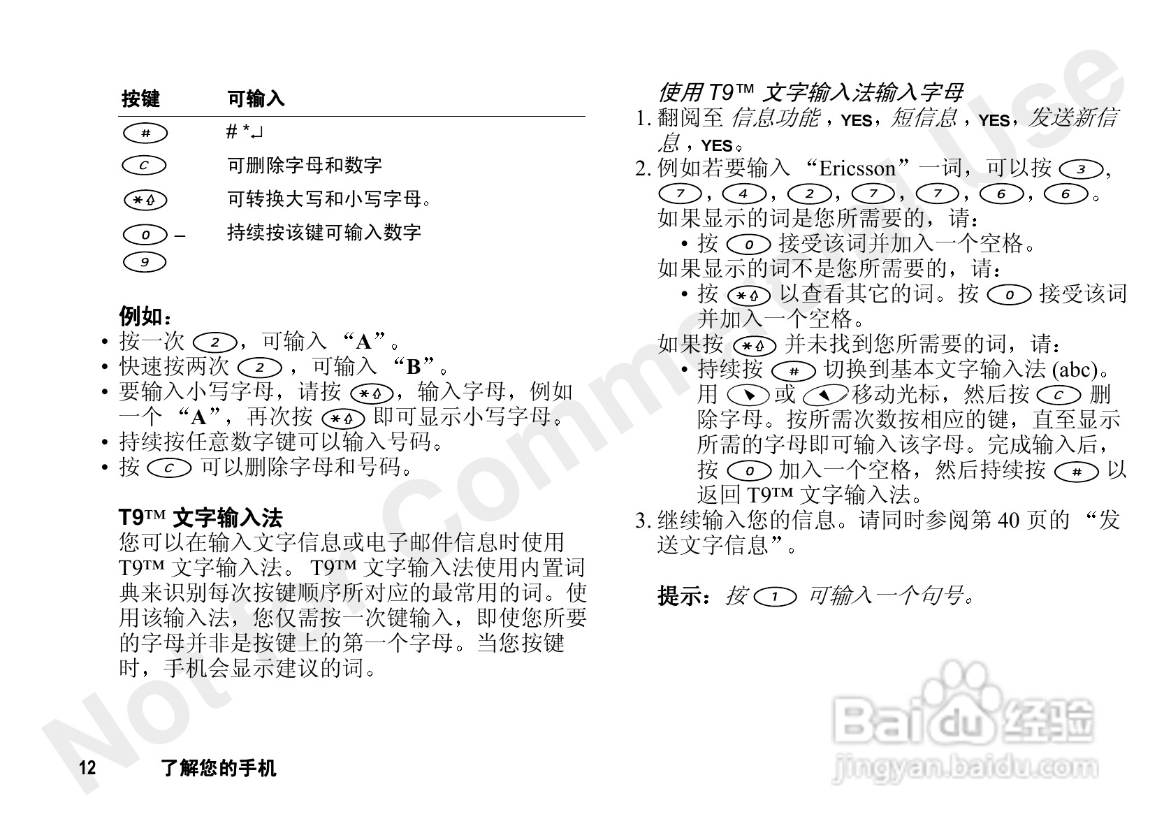 爱立信A3618sc手机使用说明书:[2]