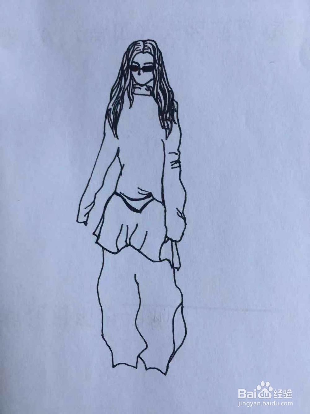 茉莉水彩手绘之秀场