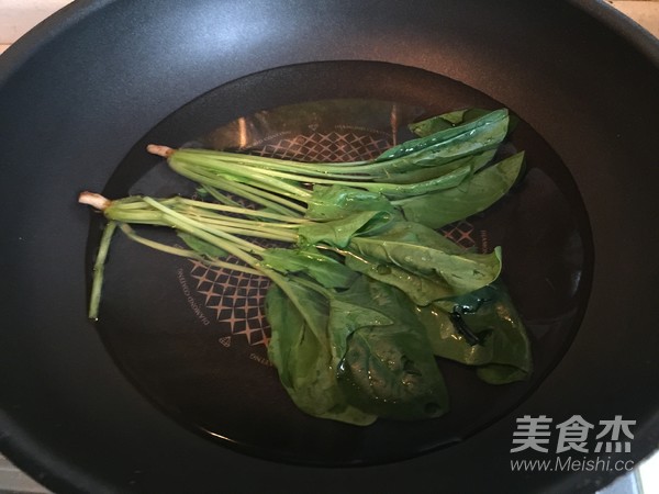 菠菜厚蛋烧的做法
