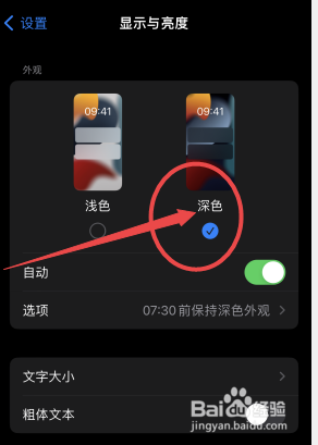 苹果手机怎么设置夜间模式黑色