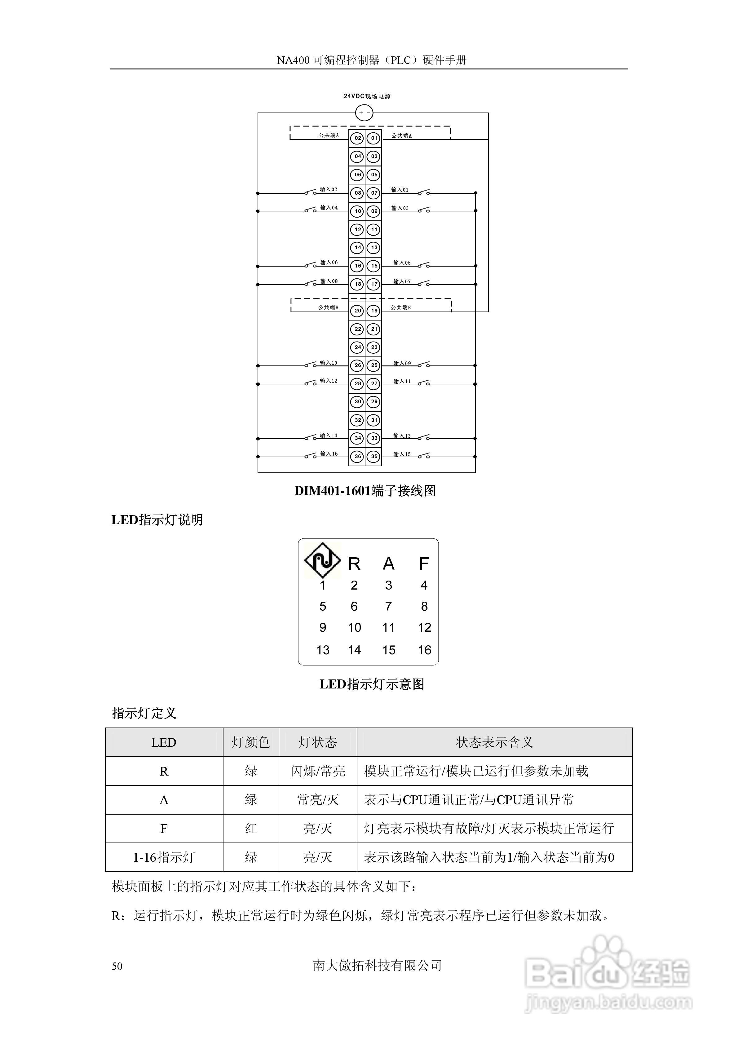 傲拓NA400可编程控制器硬件手册V1.8:[6]