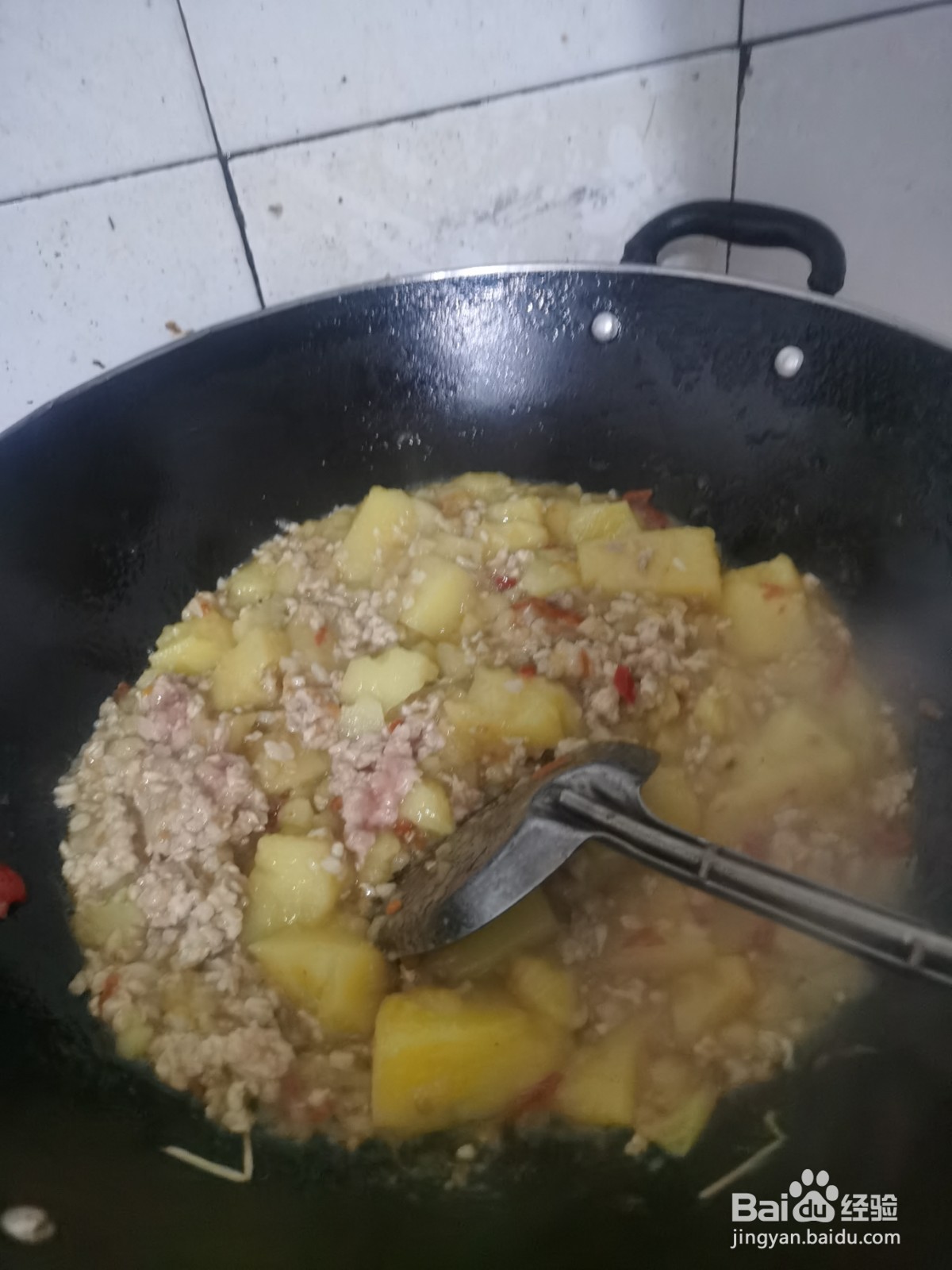 米豆腐如何煮肉末？