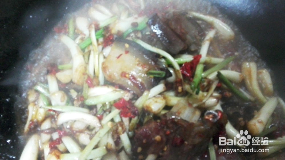 家常菜&荞头干椒炒腊肉