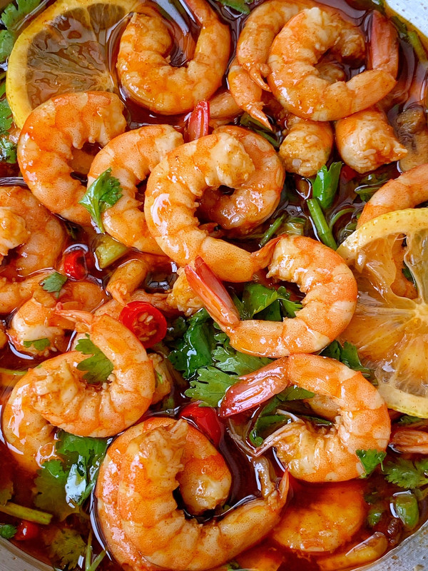 酸辣开胃泰式柠檬虾