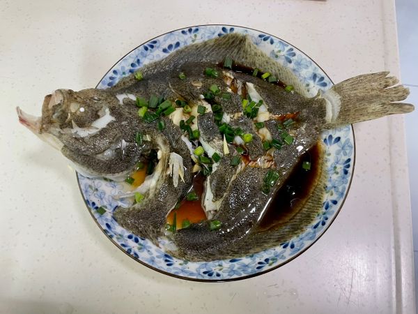 清蒸葱油多宝鱼