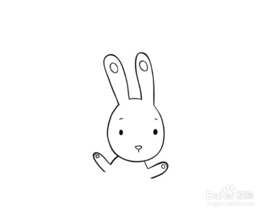 如何画卡通兔子的简笔画