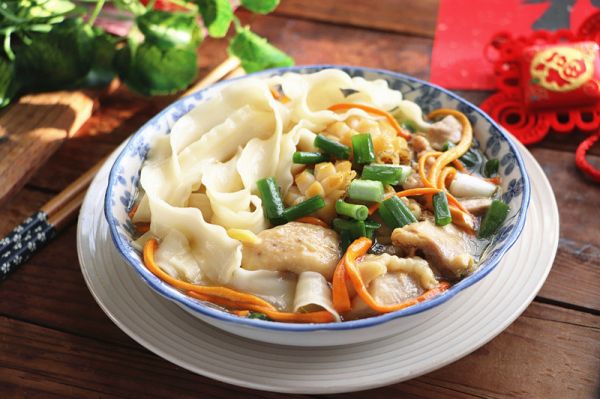 鲍鱼鸡腿刀削面