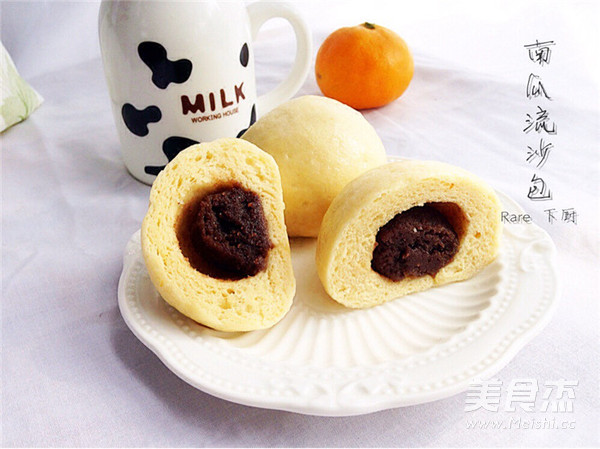 南瓜流沙包----豆渣变废为宝