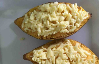 奶酪焗红薯（平底锅版）的做法