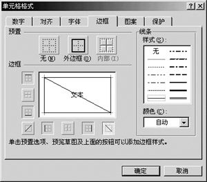 在Excel单元格中设置斜线