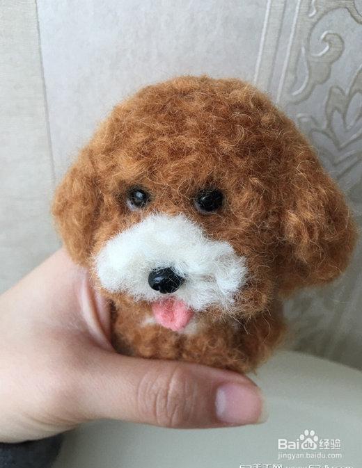 简单好看的泰迪犬羊毛毡diy教程