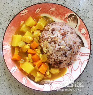 如何做杂粮咖喱饭