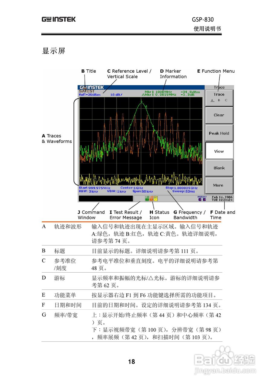 固纬GSP830频谱分析仪说明书:[2]