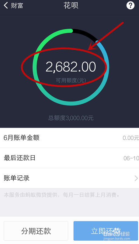 如何在支付宝钱包上查看花呗账单