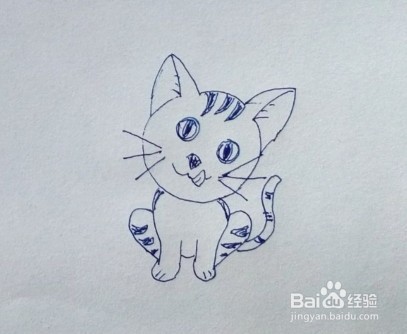 <b>简笔画教程：一步一步教你怎么画可爱的猫</b>