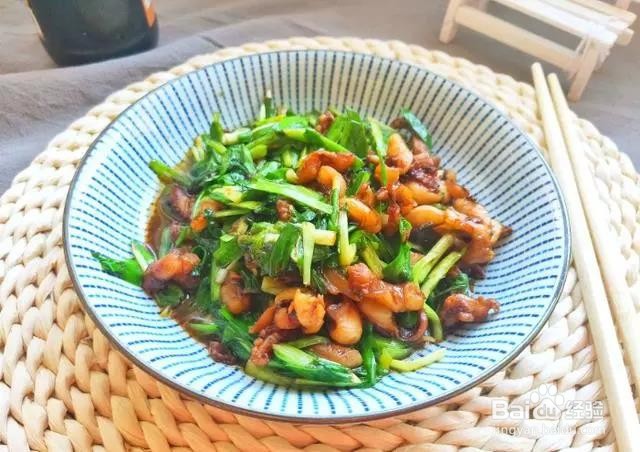 好吃的韭菜炒鱿鱼，简单！