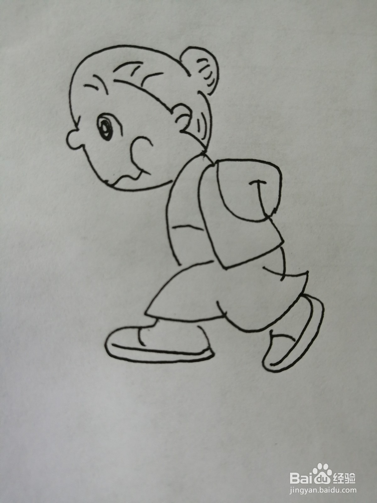 简笔画老奶奶怎么画