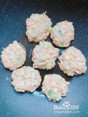 鸡胸肉虾泥蔬菜饼