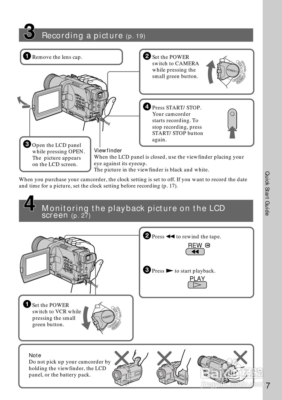 索尼DCR-TRV730数码摄像机说明书:[1]
