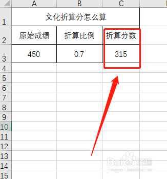 文化折算分怎么算