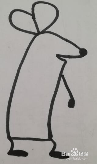 小老鼠的画法 小老鼠的简笔画