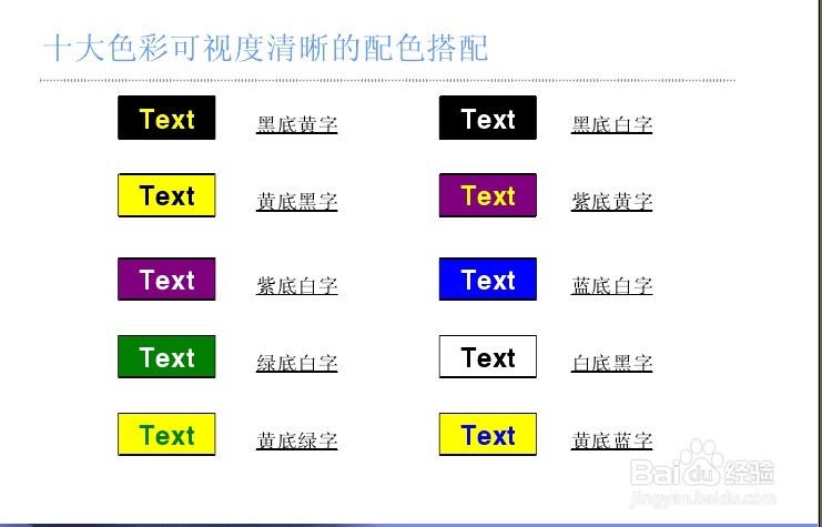 Powerpoint中字体大小设计，字体设计和颜色设计