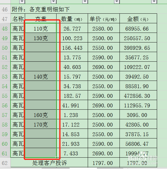WPS表格如何批量合并相同单元格？