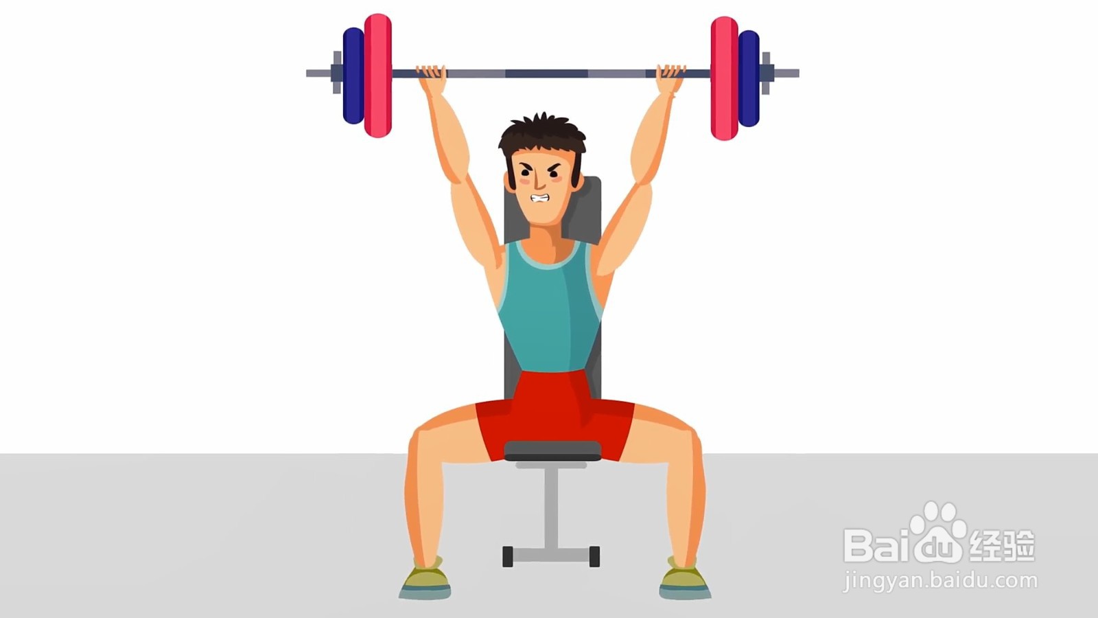 这个动作坐着就可以做，肩推了解一下！