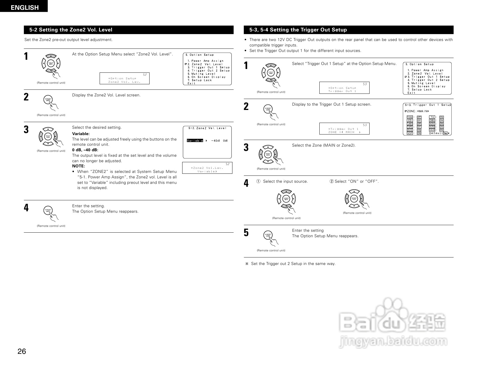 DENON AVR-2805收音环绕扩音机操作说明书:[2]