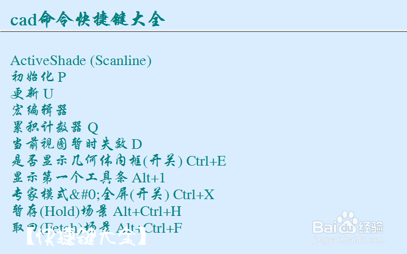 autocad快捷键命令大全整理：[2]