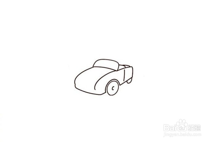 如何画卡通版汽车